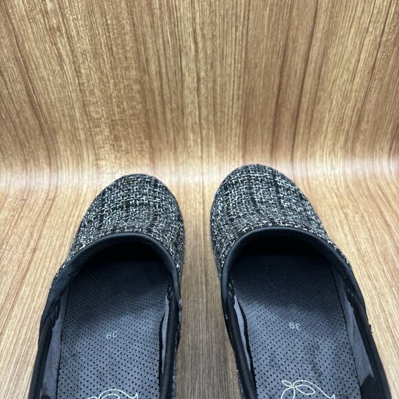 Dansko Classic Gray Plaid Vegan Leather Comfort Clogs Women Sz EU39 (8.5 -9) - Picture 5 of 10